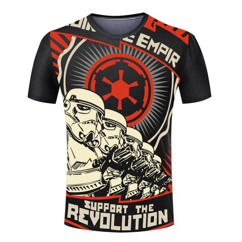 Men Clothes Star Wars Print Yoda T Shirts